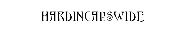 HardinCapsWide font preview