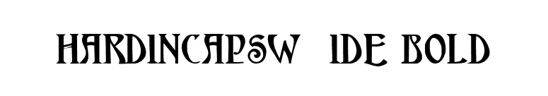 HardinCapsWide Bold font preview