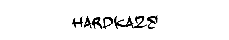Hardkaze font preview