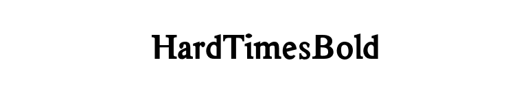 HardTimesBold font preview