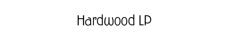 Hardwood LP font preview