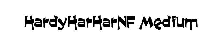 HardyHarHarNF Medium font preview