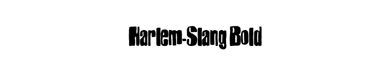 Harlem-Slang Bold font preview