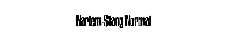 Harlem-Slang Normal font preview