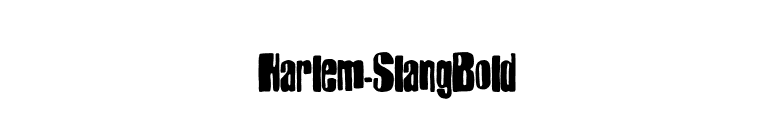 Harlem-SlangBold font preview