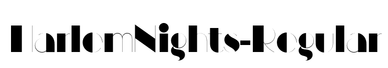 HarlemNights-Regular font preview