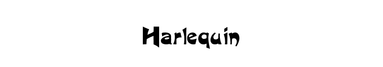 Harlequin font preview