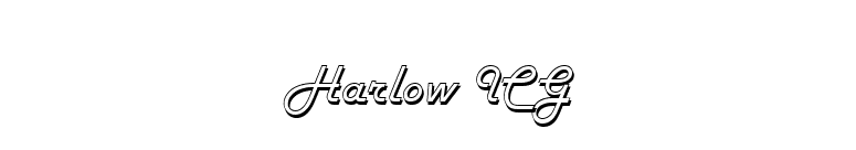 Harlow ICG font preview