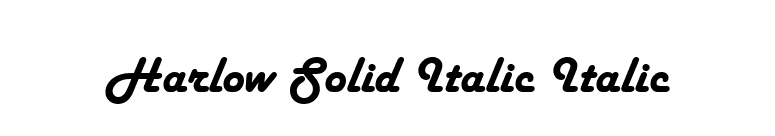 Harlow Solid Italic Italic font preview