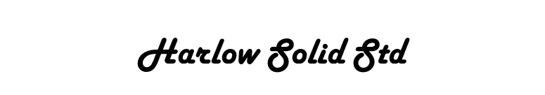 Harlow Solid Std font preview