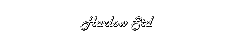 Harlow Std font preview