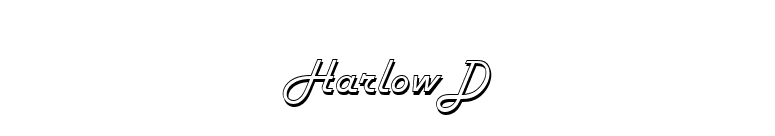 HarlowD font preview