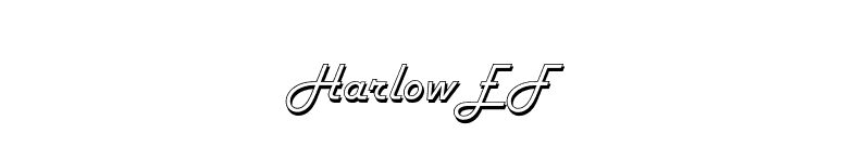 HarlowEF font preview