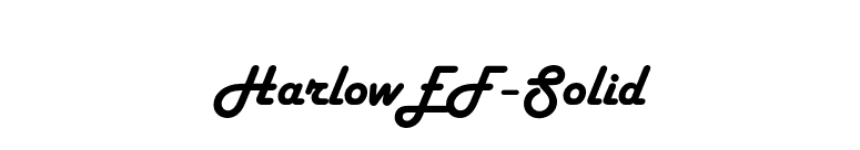 HarlowEF-Solid font preview