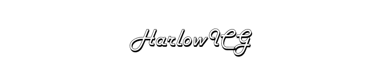 HarlowICG font preview
