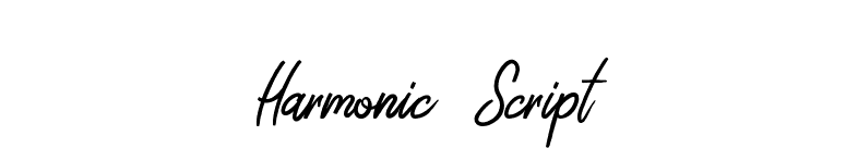 Harmonic Script font preview
