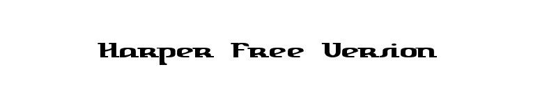Harper Free Version font preview