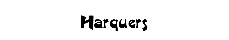 Harquers font preview
