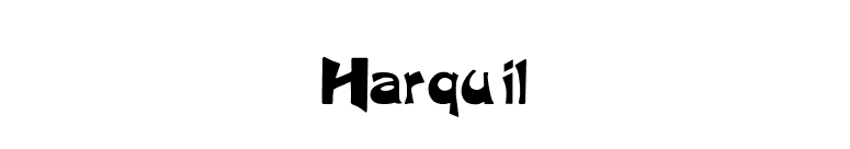 Harquil font preview