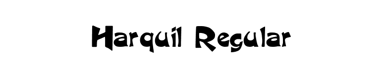 Harquil Regular font preview