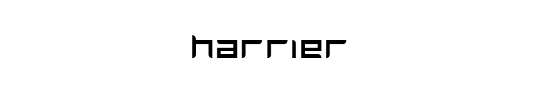 Harrier font preview