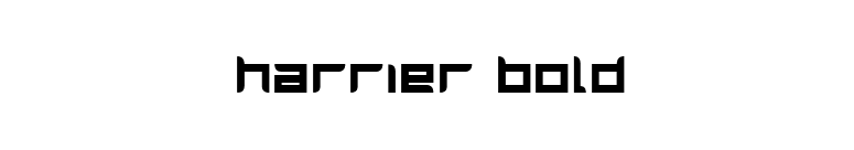 Harrier Bold font preview