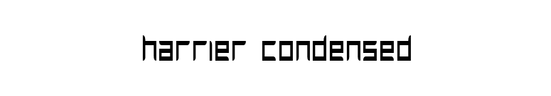 Harrier Condensed font preview