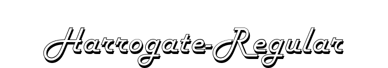 Harrogate-Regular font preview