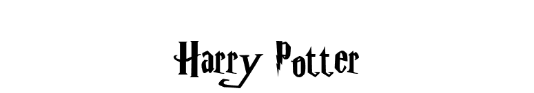 Harry Potter font preview
