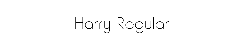 Harry Regular font preview
