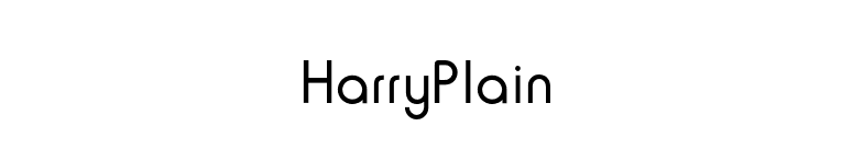 HarryPlain font preview