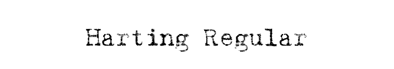 Harting Regular font preview