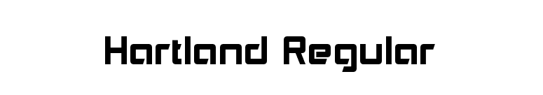 Hartland Regular font preview