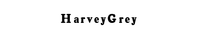 HarveyGrey  font preview