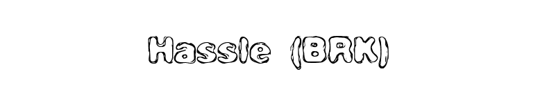 Hassle (BRK) font preview