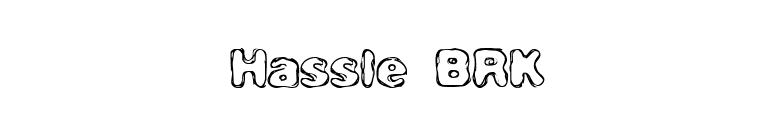 Hassle BRK font preview