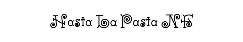 Hasta La Pasta NF font preview