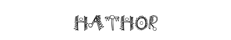 Hathor font preview