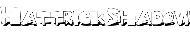 HattrickShadow font preview