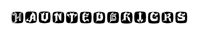 HauntedBricks font preview