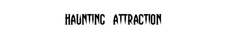 Haunting Attraction font preview