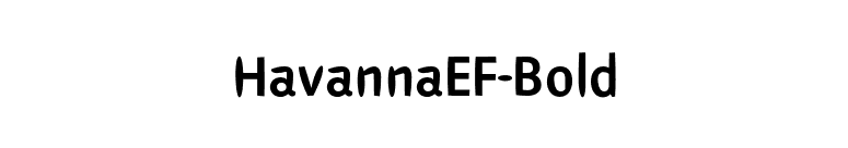 HavannaEF-Bold font preview