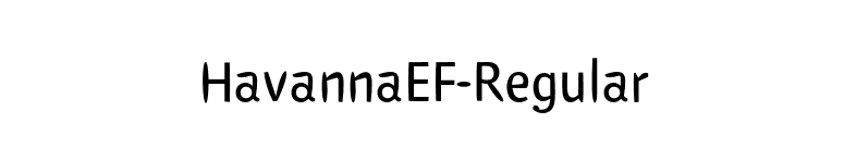 HavannaEF-Regular font preview
