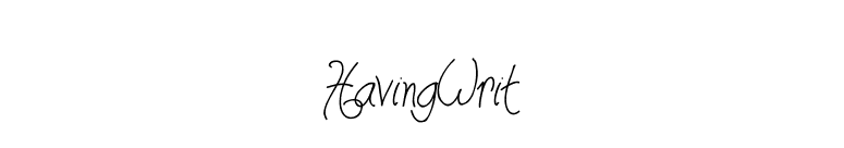 HavingWrit font preview