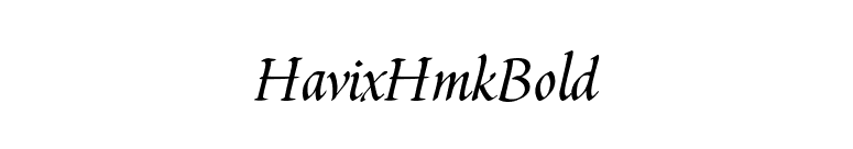 HavixHmkBold font preview