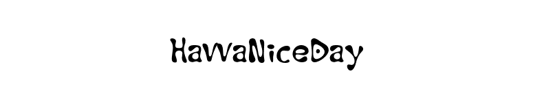 HavvaNiceDay font preview