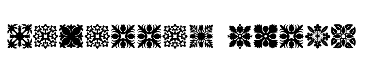 Hawaiian Quilt1 font preview