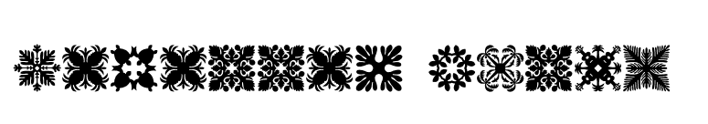 Hawaiian Quilt2 font preview