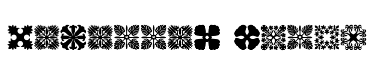 Hawaiian Quilt3 font preview
