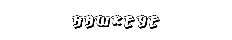 Hawkeye font preview